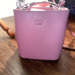 Guess Pink Crossbody Bag with Sleek Design